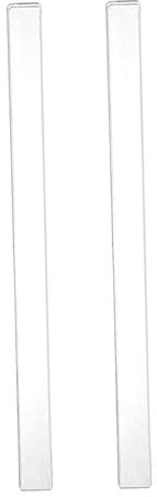 Baoblaze 2 Guide per mattarello, Spessore 2 mm, Acrilico per Uso Alimentare, Strisce di rotolamento per Pasta con Righello di Equilibrio Durevole per la, 40 cm x 2.5 cm