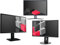 24 Zoll Business Computer Monitor, Desktop Gaming Monitor, Full HD (VGA - DVI - VESA), PC Bildschirm, Schwarz/Grau (Generalüberholt)