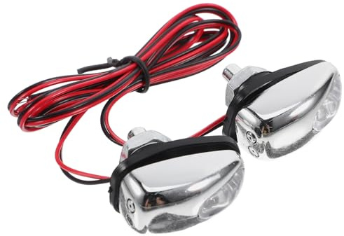Boquilla Lavaparabrisas LED Azul 2 Piezas de Plástico para Coche | Difusor Limpiaparabrisas, Boquilla Rociadora de Parabrisas, Inyectores Limpiaparabrisas