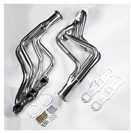 VividCore Xuanqingyi Store Collecteurs d'échappement à Tube Long en Acier Inoxydable compatibles avec Olds Compatible avec Cutlass Compatible avec Delta 65-74 350 400 455 V8