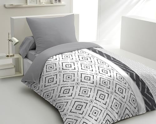 Parure DE Couette 140x200 Ethno Gris