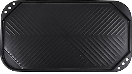 QTYQWC Smokeless Barbecue Frying Grill Pan Non-Stick Grill Korean BBQ Tray BBQ Plate Round Square Rectangle Black Plate Outdoor Picnic (Size : Square)