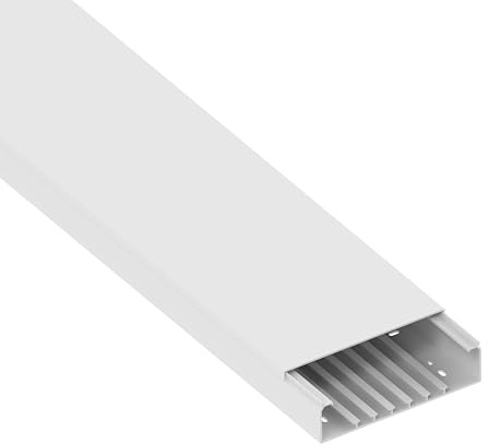 GGK - Goulotte électrique 60 x 230 préperforée Blanche - Longueur 1,30m - Parfaite pour Une Pose de Tableau en rénovation ou Installation complémentaire - Très résistante