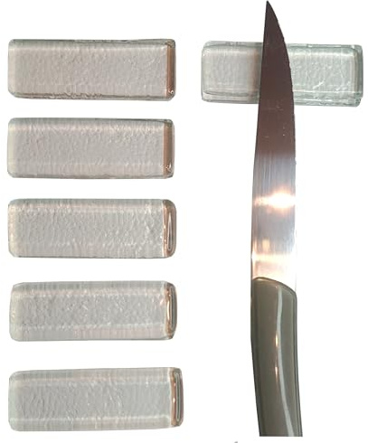 Lot de porte couteaux - repose baguette - pose couvert - cadeau fête des mères - maman - femme - table - contemporain - traditionnel - moderne - transparent -couteau - artisanal - France