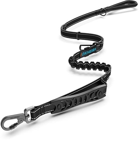 IOKHEIRA Zinklegierung Hundeleine (Black)