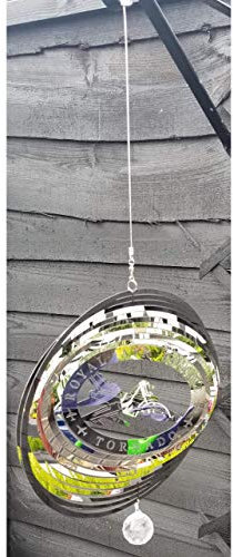 SK Style Stainless Steel Garden Wind Spinner - RAF Tornado Fighter