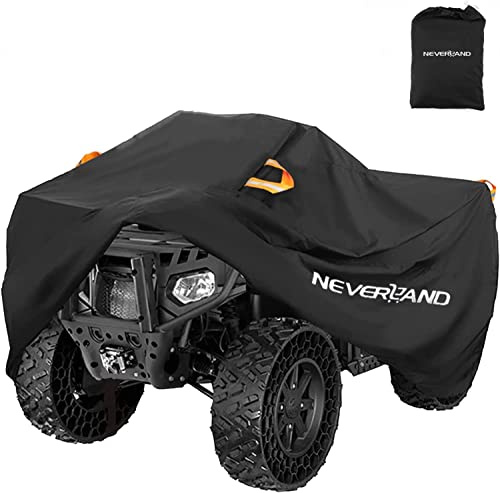 Neverland ATV Abdeckung Wasserdicht Heavy Duty 4 Rad Abdeckung Quad Abdeckung Ganzjahres Wetterfest Outdoor UV Schutz für Polaris Kawasaki Yamaha Suzuki Honda (XXXL)