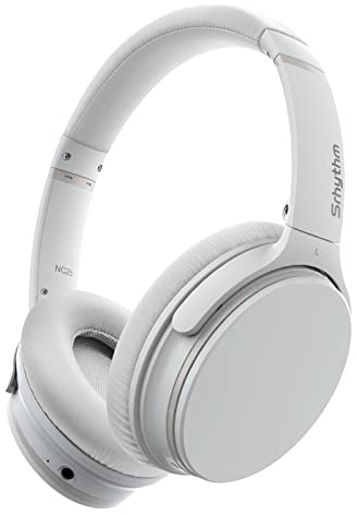 Srhythm NC25 Noise Cancelling Headphones Bluetooth 5.0,Lightweight Wireless Headset Over-ear with Low Latency Game Mode,50H Playtime,Memory Protein Ear Cups