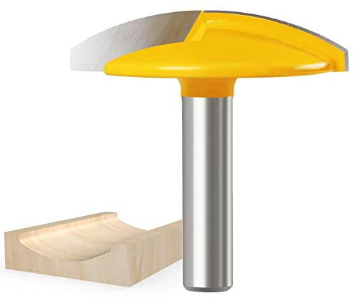 WSOOX 1/4 Inch Shank Horizontal Crown Router Bit for Woodworking (R:1-1/2) | Bowl Router Bit, Crown Concave Bowl Molding Round Router Bit, Milling Cutte