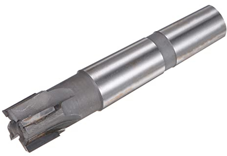 sourcing map Square Nose End Mill, 26mm Cutting Dia C1 Tungsten Carbide Tip 4 Straight Flutes Milling Cutter with MT3 Morse Taper Shank