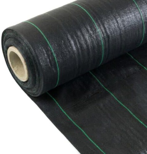 Rete Telo Pacciamatura 100 Gr/Mq L. 100 mt. in Varie Misure Pacciamante Antialaga Antierbacce Nero Telo per Orto, Giardino, Tessuto Permeabile all'Acqua, Barriere Contro Le Infestanti (1,05m x 50m)