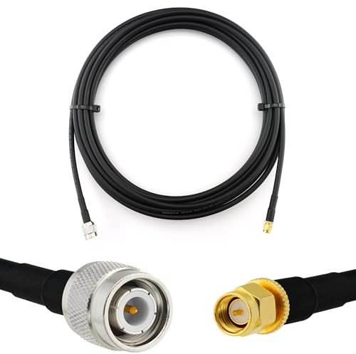 7m TNC Male till SMA Male koaxialkabel — HF-240 bar koppar koaxialkabel med låg förlust 50 ohm PE-jacka — för trådlösa LAN-enheter — 0,3m 0,5m 1m 2m 3m 5m 7m 10m 12m 15m