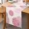 Camino de Mesa Primavera Verano Rosa Gris Beige Dalia Flor 40x140cm Caminos de Mesa Ropa de Cama Moderno Atractivo Casa de Campo Centro Decoración para Niñas Sala de Estar Comedor Fiesta Patio