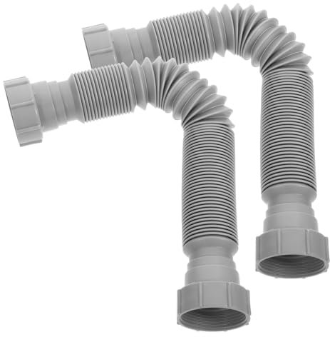 OSALADI 2pcs Flexible Drain Sink Drain Expandable Hose for Outside Sink Hose Rv Drain Kitchen Washing Machine Plastic Extension Expandable