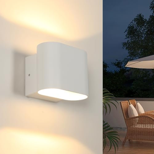 Pheashine Applique da Parete Esterno LED, Lampade da Esterno Rotante 350°, 14W Luci da Esterno Parete per Terrazzo, Giardino, Garage, Corridoio