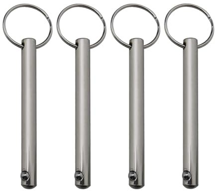 4PCS Quick Release Pins Diameter 6mm Bimini Top Pin with Spring Loaded Ball Bimini Tops for Boats Accessories Marine Hardware 6*70mm/0.24*2.76in