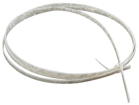 Weiße Gitarrenbindung 6mm aus Zelluloid für Akustik und Klassikgitarre | Satz, Polierte Ausführung, Langlebig, für Gitarrenbauer und Luthiers im Selbstgemacht Bereich