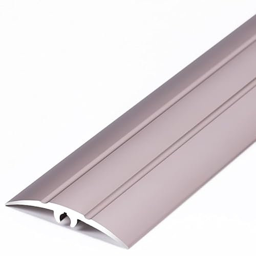 Übergangsleiste, Türschwellen Leiste, Bogenförmige Bodenbelags-Abdeckleiste, Für Türöffnungen, Randleiste Für Teppichboden Zu Fliesen, Aluminium(Rose Gold,0.9m*4cm/36in*1.57in)