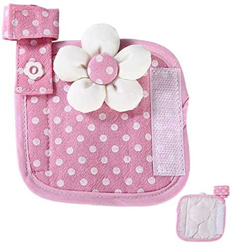 Uonlytech Guanto Copri Maniglia Frigorifero Antiscivolo in Cotone Per Elettrodomestici Cucina Protector Per Forno Microonde e Lavastoviglie Copertura Isolante Antistatica e Decorativa Rosa