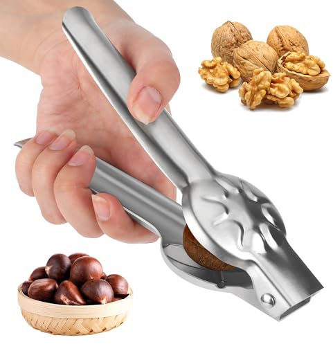 JSMTKJ Maronen Schneider Edelstahl Kastanien Schneider – Maronizange & Nussknacker für Esskastanien, Walnüsse & Haselnüsse | Maronenschneider Chestnut Cutter für Küche, Grill & Outdoor
