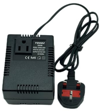 200W 300W Voltage Converter 220V To 110V Transformer Step Down Transformer Voltage Converter Travel Adapter UK Plug Invert (300W 220Vto110V)