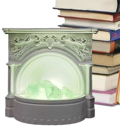 Lampada per aromaterapia, lampada diffusore - Lampada per aromaterapia con olio di decorazione pietra | Tavolo domestico 3 Colori luce senza profumo senza fuoco notturno per camera da letto