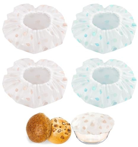 JEYORZY 4 Piezas Tapas para Fermentadora de Pan, Fundas Premium para banetones para pan, Film para Cesta Fermentacion Pan Redonda, Accesorios para Cesta Pan, Fundas Banneton para Pan, ø 27 cm