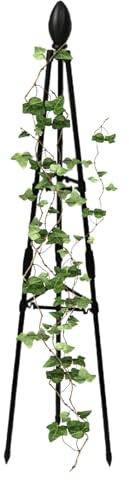 Hogvinnatil Enrejado de jardín de Metal, Enrejado de Verduras para Plantas de trepadora,Torre Enrejado para Plantas en macetas - Herramienta de Soporte de Vid, Soporte de Flores de Metal, Soporte