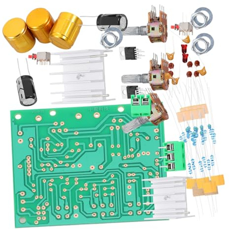 Ciieeo Scheda Amplificatore Audio Stereo Modulare Kit Fai da Te Doppio Canale Manopola Dorata per Appassionati Elettronica e Audio DIY Performance Affidabili