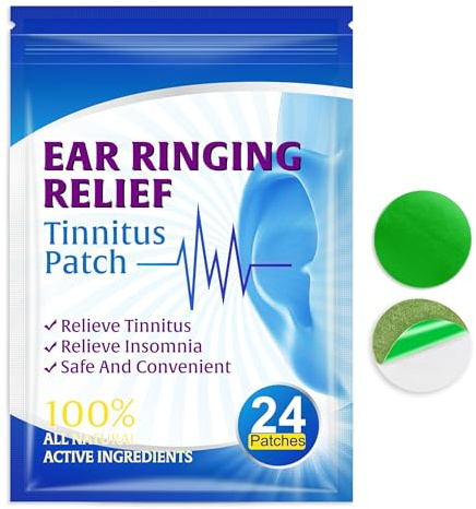 Wellpursan Tinnitus Stop Patch (1 x 24 Stück) – Natürliche Tinnitus Unterstützung – Organische Kräuter bei Ohrgeräuschen und Schlafproblemen – Schmerzfrei, hautfreundlich und diskret
