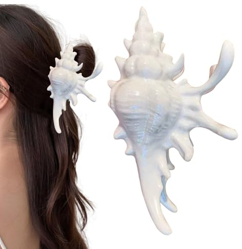 Muscheln Haarklammer Glitzer Muschel Groß Haarspangen Damen Shells Hair Claw Clips Meer Haarstyling Zubehör Für Sommer Strandurlaub