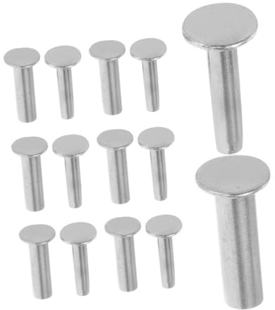 WOONEKY 14pares Remaches De Fijación Para Mangos De Cuchillos Remaches Para Cuchillos De Cocina Tornillos De Cabeza Plana Para Reparar Mangos De Madera