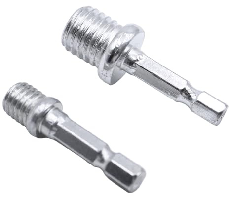 Durlo Adattatore Per Trapano Esagonale Da 2 Pezzi M10+M14 Per Chiave Elettrica a Mandrino Ad Alta Coppia Con Attacco Rapido Per Avvitatore a Percussione Da 1/4
