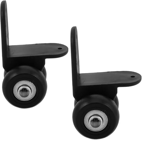 DOITOOL Ruedas de Repuesto para Altavoces de Baile Juego de 2 Ruedas Fijas Placa en L Cojinetes de Bolas para Maletas y Carritos de Audio Movilidad Silenciosa y Resistente