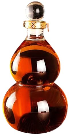 Gourd Water Bottle 1.5L/52oz Sealing Glass Drinking Gourd Clear Display Heat Resistant Empty Wine Bottles Water Bottle, Drinking, Wine, Unique Bottles, Empty