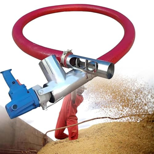 CUTANGELAR Transportador De Gránulos Para Granos, Polvo Y Granulado. Transportador De Tornillo Sin Fin De 2000 W Para Granjas. Máquina De Succión De Granos Para Diversos Granos, Cemento, Pellets.