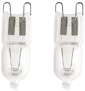 DL SERVICE 2 Backofenlampe G9 40 W, Backofenlampe für Backöfen von Bosch, Smeg, Whirlpool und Electrolux, hitzebeständig bis 300 °C, Ersatzlampe, kompatibel mit verschiedenen Modellen