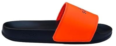 SUN68 Beach slippers logo 1164 nero/arancio fluo uomo