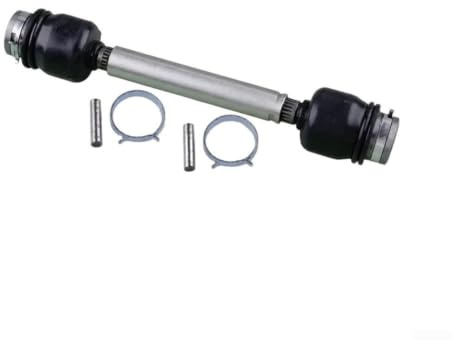 Self-Propelled Lawn Mower Drive Shaft Assembly for Honda HRA216 HRC216 HRJ216 - Metal Replacement Part with Pins & Clips - 18cm Black Silver