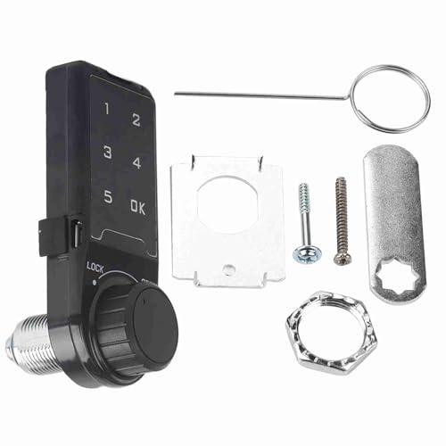 FTVOGUE Code Sicherheitsschloss Touch Digital Tastatur Elektronische Riegelschloss Passwort Key Access Lock Sicherheits Cabinet Coded Locker(L=30)