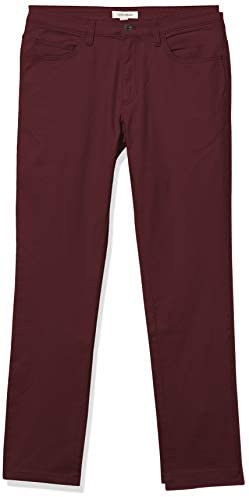Amazon Essentials herr Skinny-Fit 5-fickors komfort stretch chinos byxa (tidigare Goodthreads), vinröd, 40 B x 36 L