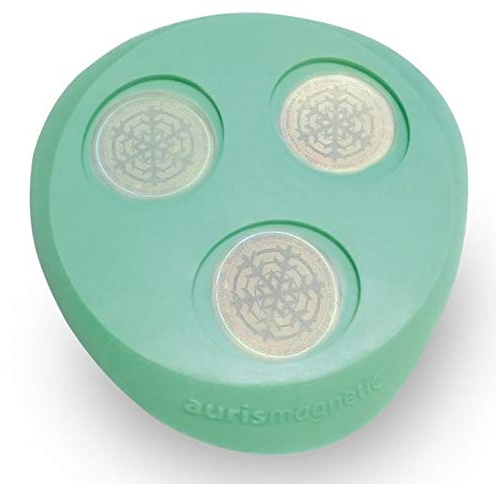Aquaflux Auris - Sottobicchiere magnetico per magnetizzare acqua e bevande, colore verde