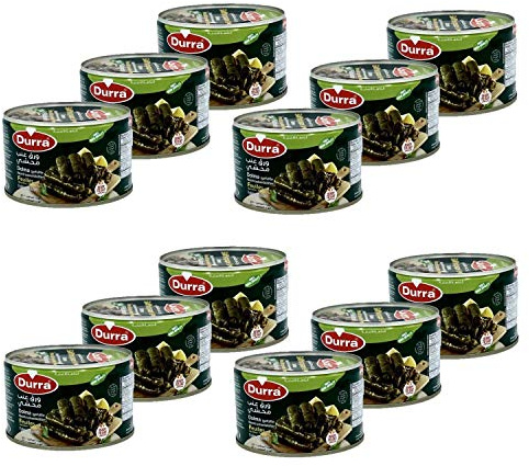 Lot 12x Feuilles de vigne farcies au riz / Dolma - Durra - 400g
