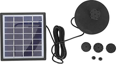YARNOW Solarbetriebene Wasserpumpe Mit Sprühdüsen Für Gartenteichdekoration Automatischer Brunnenpumpe Ohne Batterie Oder Stromanschluss Aus Hochwertigem Kunststoff Für Robustheit Und Lan