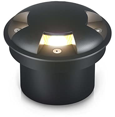 lambado® Bodenstrahler außen - Wasserfest & Befahrbar mit Schutzklasse IP67 - Bodeneinbaustrahler aussen mit indirektem & blendfreiem Lichtaustritt