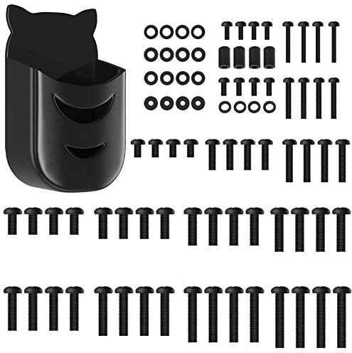 Universal TV Mounting Hardware Screw Kit Set with Holder - M4 M5 M6 M8 Screws and Washers Spacers, Replacement Screws for Samsung TCL Hisense LG Vizio Onn Sony Toshiba TV Mounting Hardware Kit