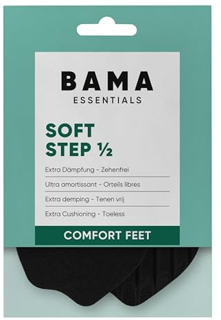 Bama Soft Step Halvsulor – stötdämpande latex skoinlägg för daglig komfort – andande, klippbara och halksäkra unisex – 1 par – 41/42 EUR