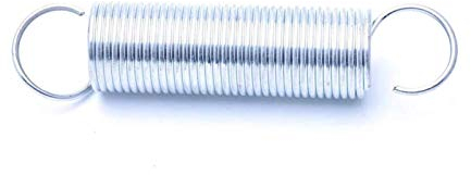 Verlängerte komprimierte Feder Doppelhakenende Schwerer Federstift 1 Stück Zugfeder mit Haken Außendurchmesser 12 mm Weiß verzinkt Zugfeder Drahtdurchmesser 2 mm Länge 40-100 mm 2 x 12 x 100 mm Fede