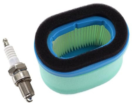MCHNIC Luftfilter mit Vorfilter Zündkerze für Briggs & Stratton 697029 690610 498596 5059h 4196 4207 30-033 John Deere M147431