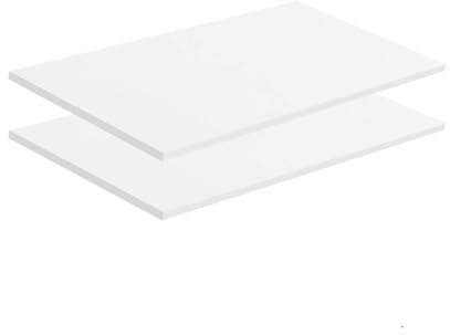 mokebo Einlegeböden 2er-Set für modularen Kleiderschrank 'Die Ableger' in weiß mit 87cm Breite, für mehr Schrankfächer und Stauraum Drehtürenschrank, 87 x 53 x 1,5cm (B/H/T)